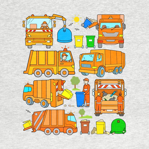 Garbage Trucks by samshirts